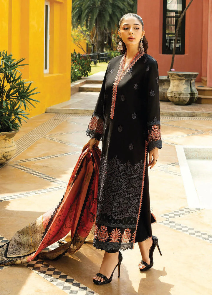 Zainab Chottani Embroidered Chikankari Suits Unstitched 3 Piece ZC25CH D5A Selah - Summer Collection