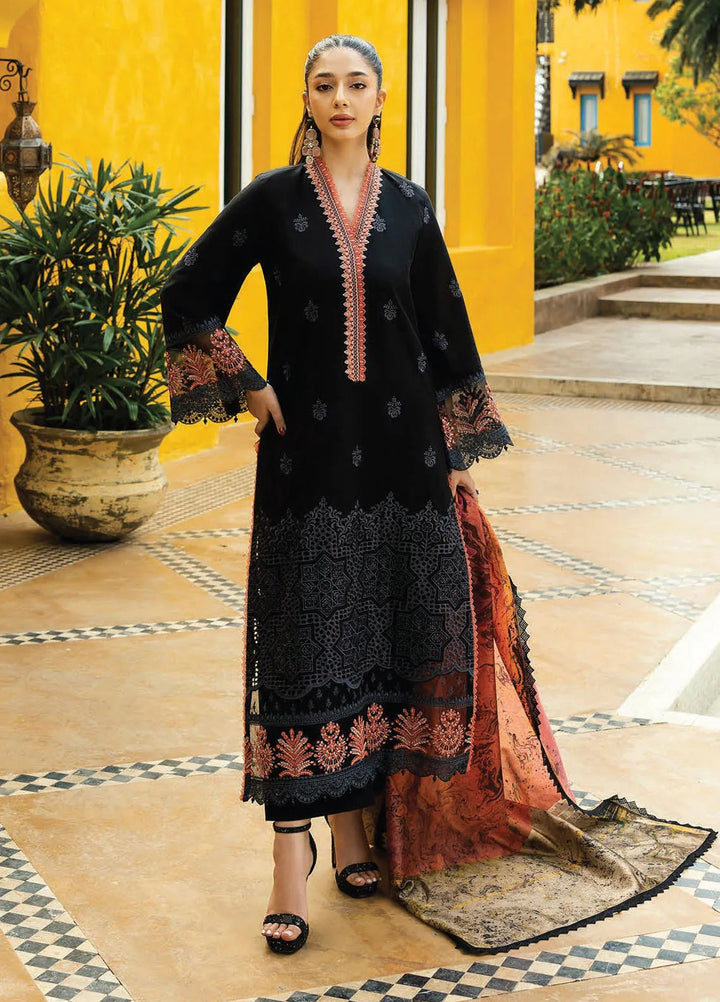 Zainab Chottani Embroidered Chikankari Suits Unstitched 3 Piece ZC25CH D5A Selah - Summer Collection