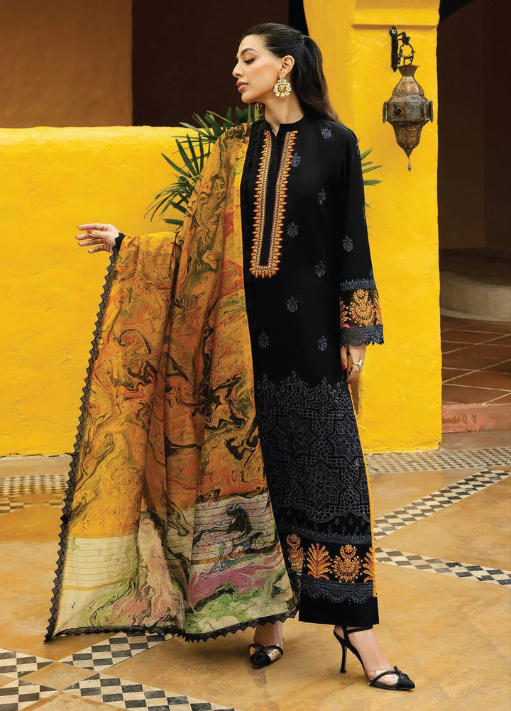 Zainab Chottani Embroidered Chikankari Suits Unstitched 3 Piece ZC25CH D5B Selah - Summer Collection