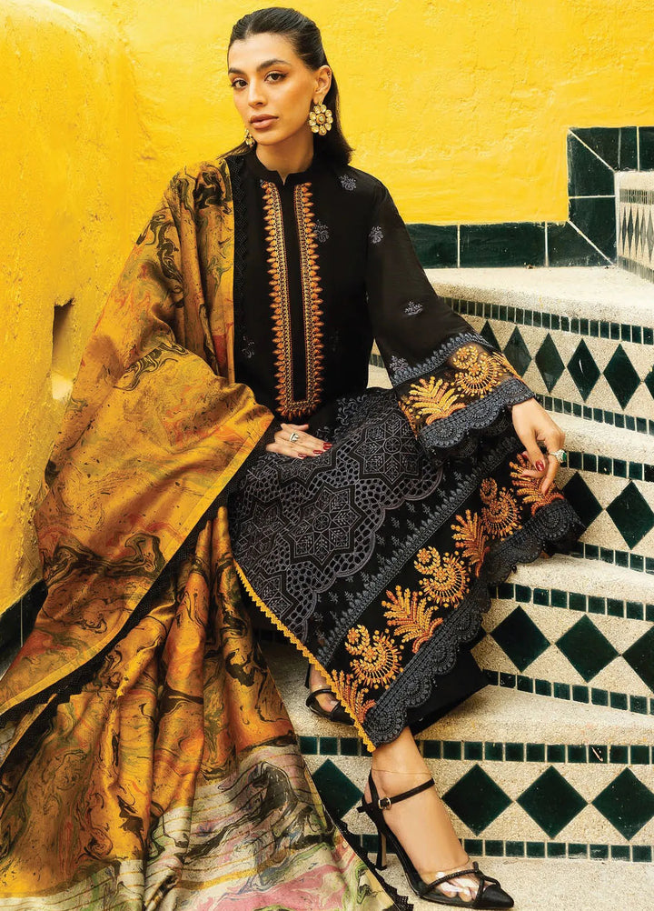 Zainab Chottani Embroidered Chikankari Suits Unstitched 3 Piece ZC25CH D5B Selah - Summer Collection