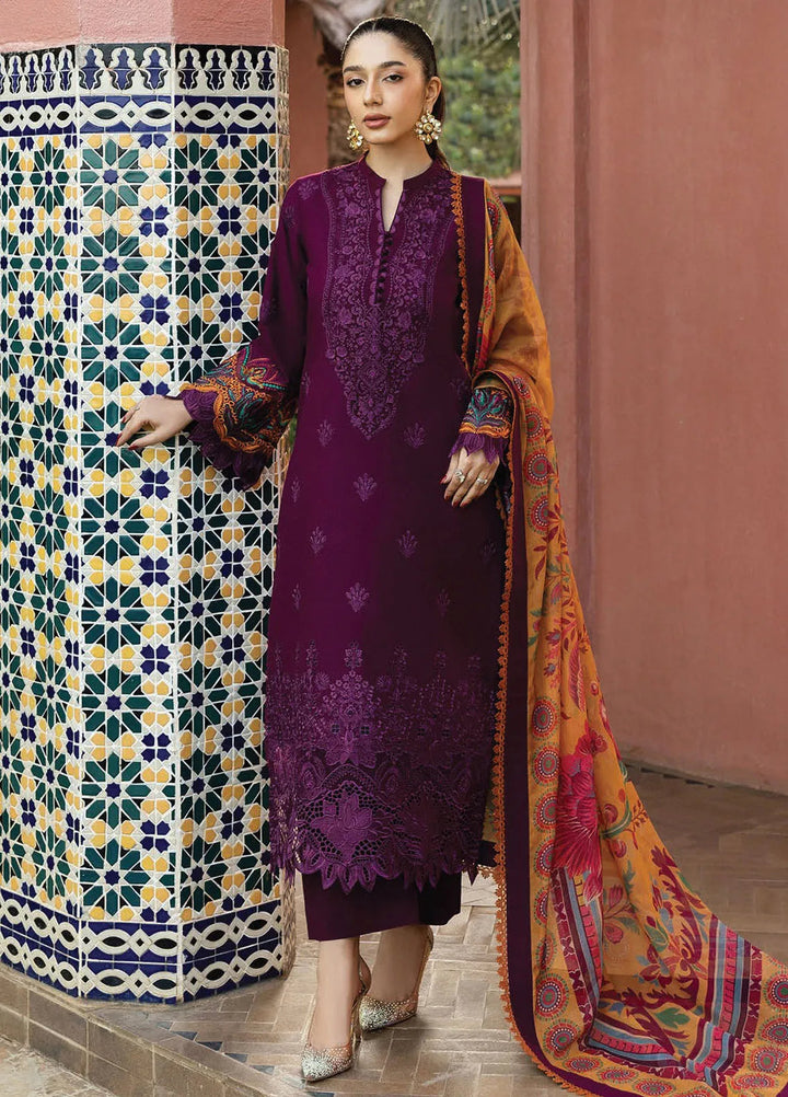 Zainab Chottani Embroidered Chikankari Suits Unstitched 3 Piece ZC25CH D6B Nia - Summer Collection