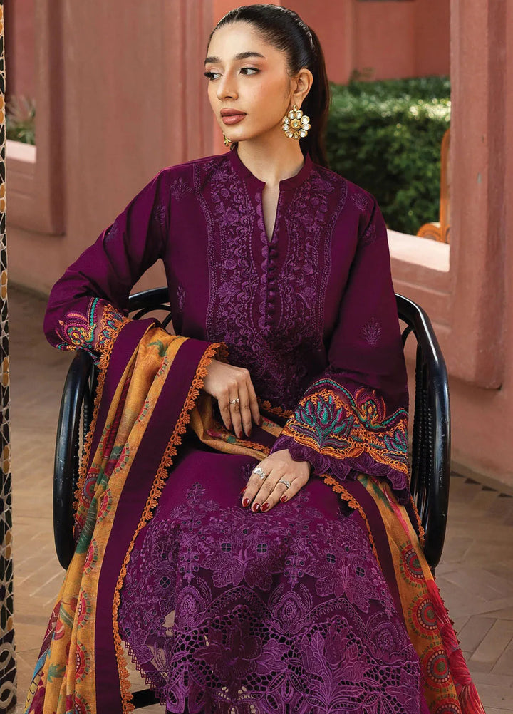 Zainab Chottani Embroidered Chikankari Suits Unstitched 3 Piece ZC25CH D6B Nia - Summer Collection