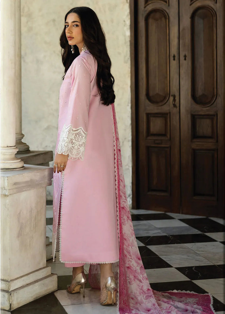 Zainab Chottani Embroidered Chikankari Suits Unstitched 3 Piece ZC25CH D7A Liyah - Summer Collection