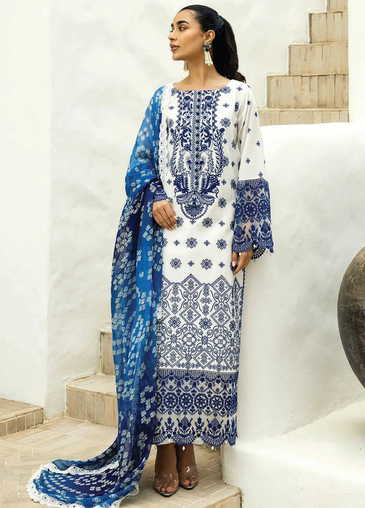 Zainab Chottani Embroidered Chikankari Suits Unstitched 3 Piece ZC25CH D8A Reem - Summer Collection
