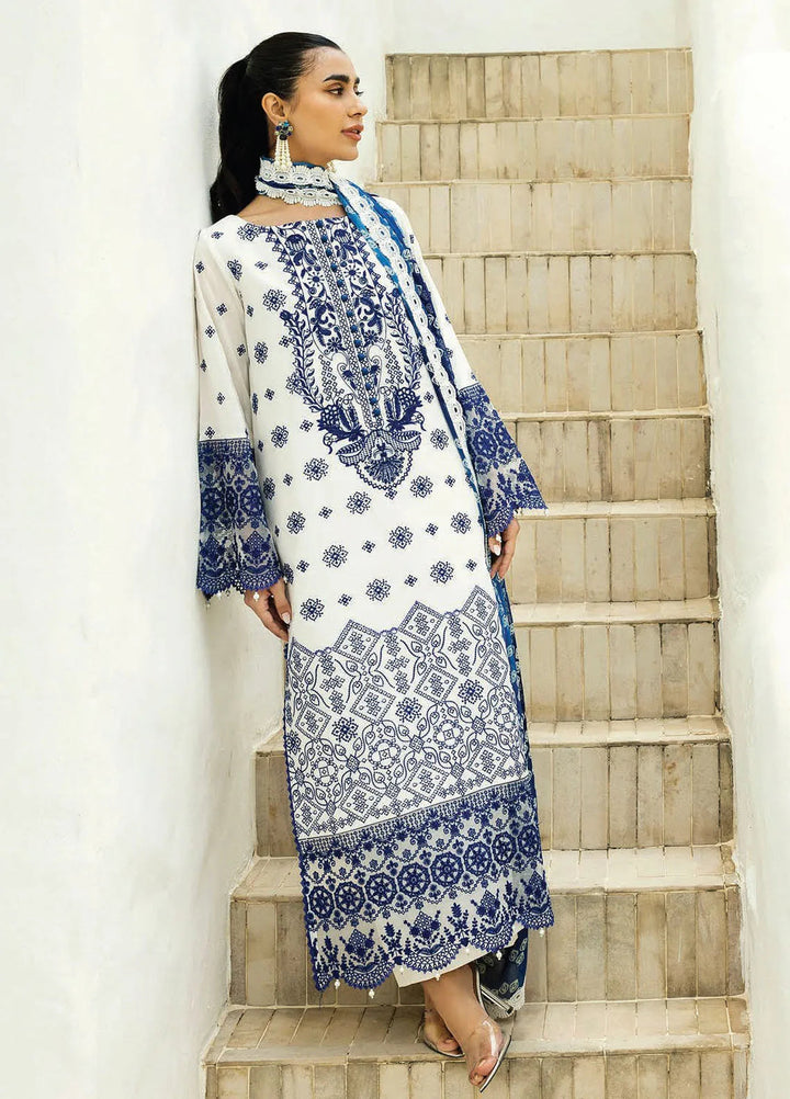 Minor Defect - Zainab Chottani Embroidered Chikankari Suits Unstitched 3 Piece ZC25CH D8A Reem - Summer Collection
