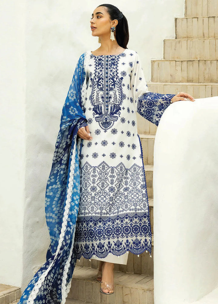 Zainab Chottani Embroidered Chikankari Suits Unstitched 3 Piece ZC25CH D8A Reem - Summer Collection