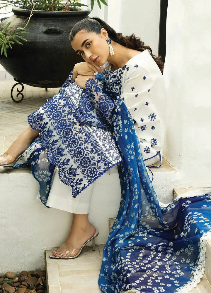 Minor Defect - Zainab Chottani Embroidered Chikankari Suits Unstitched 3 Piece ZC25CH D8A Reem - Summer Collection