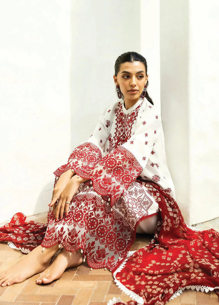 Zainab Chottani Embroidered Chikankari Suits Unstitched 3 Piece ZC25CH D8B Reem - Summer Collection