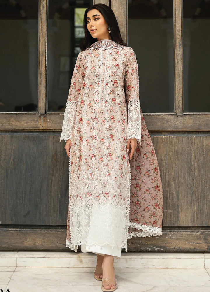 Zainab Chottani Embroidered Chikankari Suits Unstitched 3 Piece ZC25CH D9A Lamia - Summer Collection