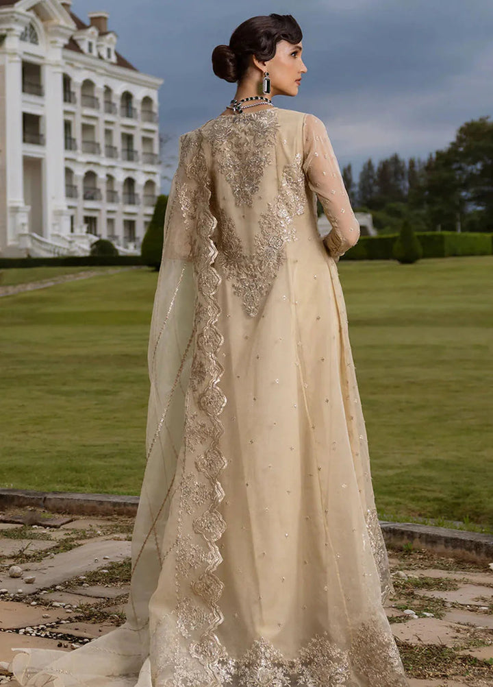 Zainab Chottani Embroidered Organza Suits Unstitched 3 Piece ZC24WF D-04 Ivana - Wedding Collection