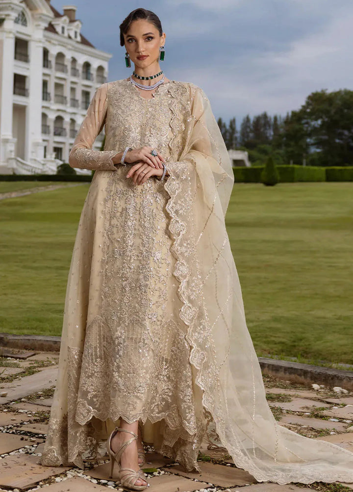 Zainab Chottani Embroidered Organza Suits Unstitched 3 Piece ZC24WF D-04 Ivana - Wedding Collection