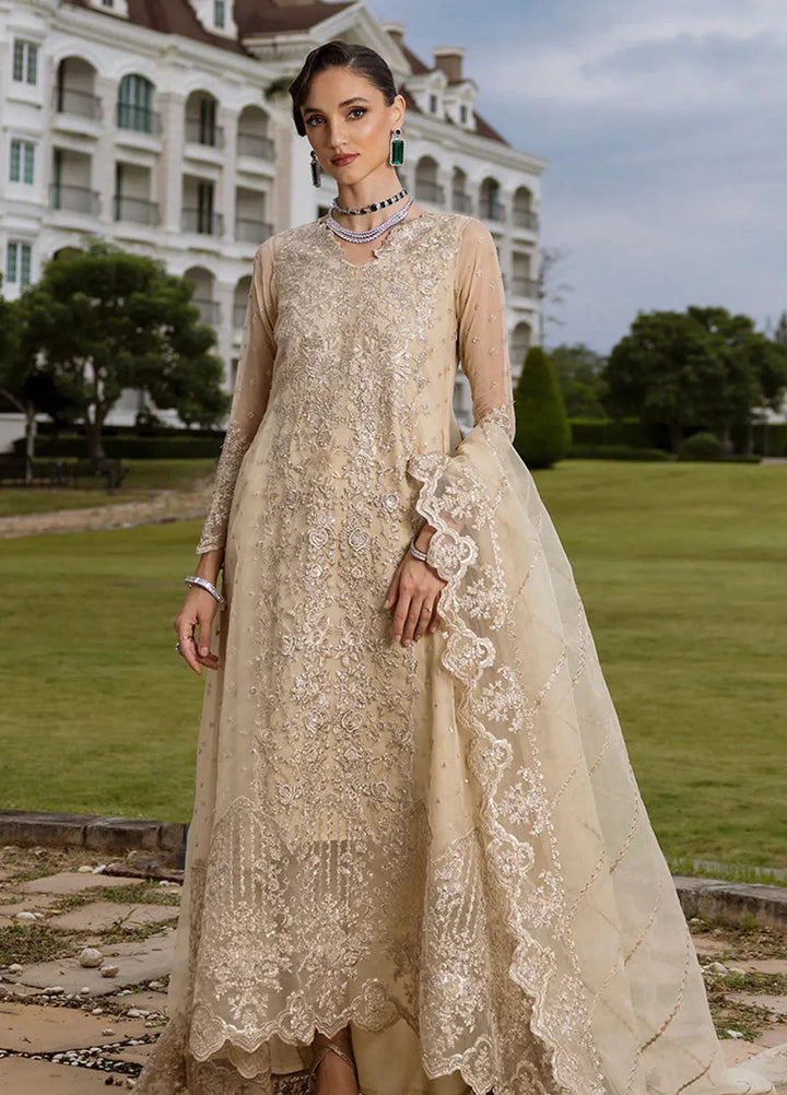 Zainab Chottani Embroidered Organza Suits Unstitched 3 Piece ZC24WF D-04 Ivana - Wedding Collection