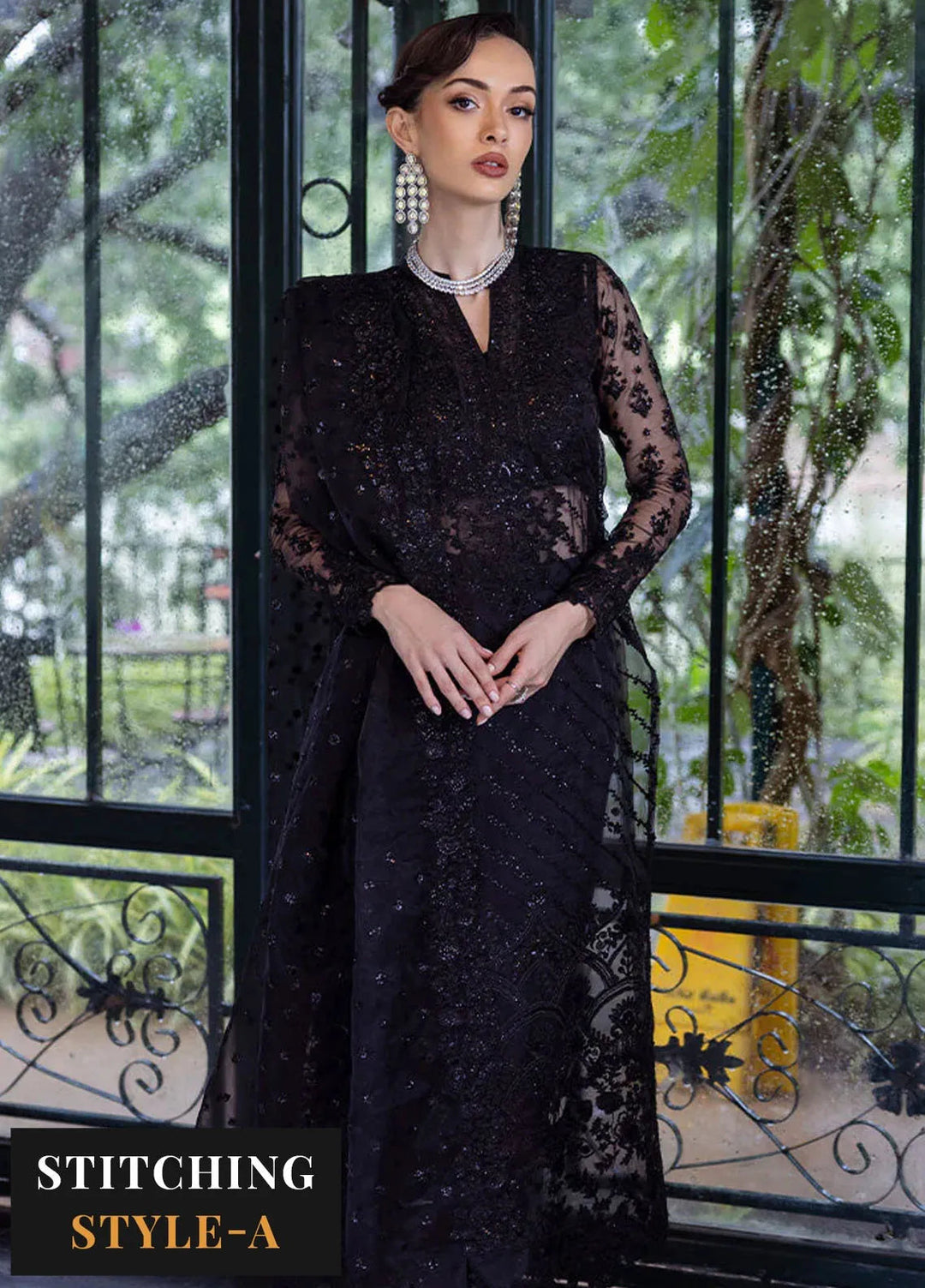 Zainab Chottani Embroidered Organza Suits Unstitched 3 Piece ZC24WF D-06 Doree - Wedding Collection
