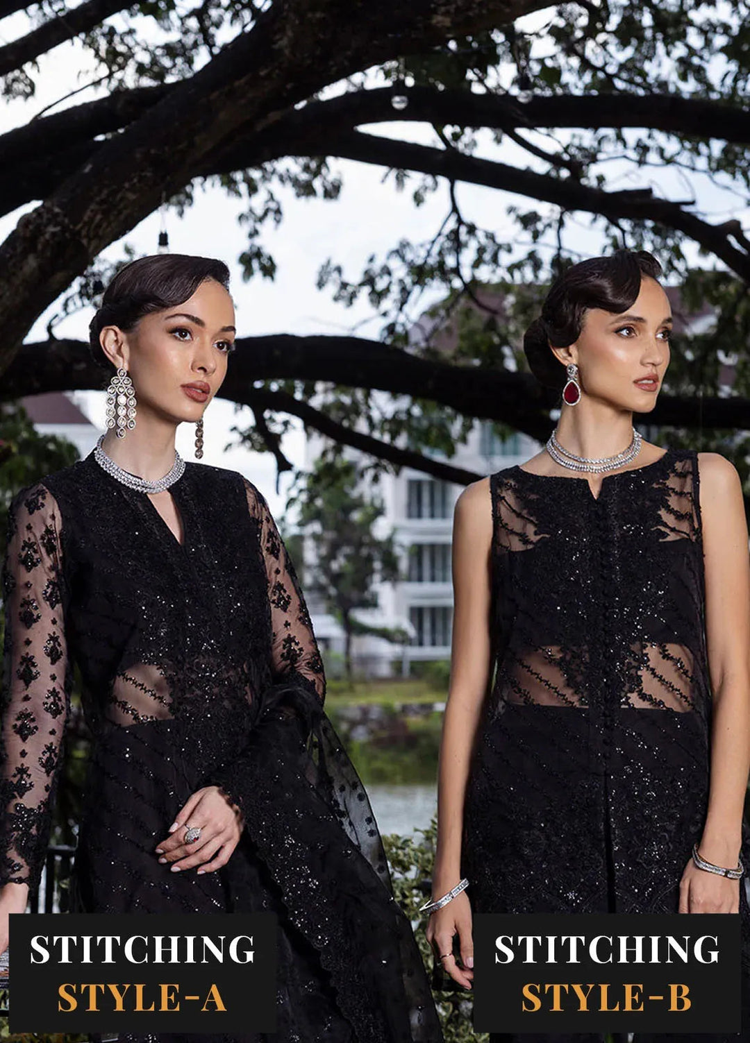 Zainab Chottani Embroidered Organza Suits Unstitched 3 Piece ZC24WF D-06 Doree - Wedding Collection