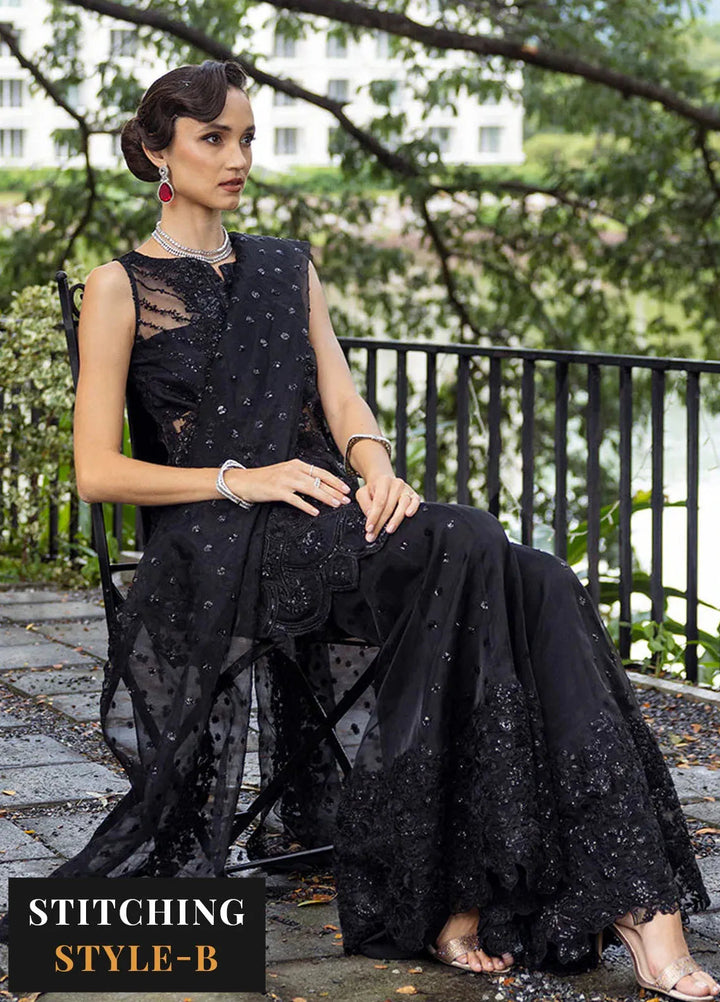 Zainab Chottani Embroidered Organza Suits Unstitched 3 Piece ZC24WF D-06 Doree - Wedding Collection