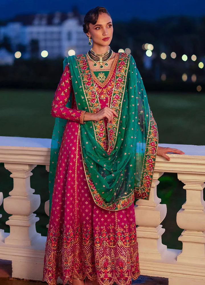 Zainab Chottani Embroidered Organza Suits Unstitched 3 Piece ZC24WF D-08 Jardin - Wedding Collection