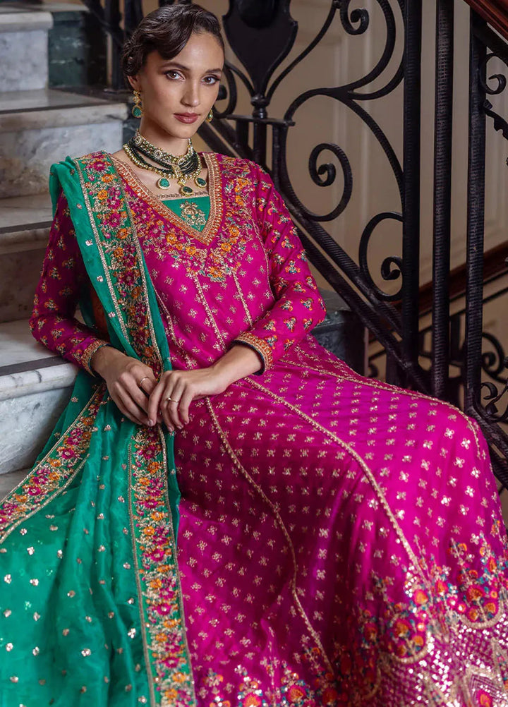 Zainab Chottani Embroidered Organza Suits Unstitched 3 Piece ZC24WF D-08 Jardin - Wedding Collection