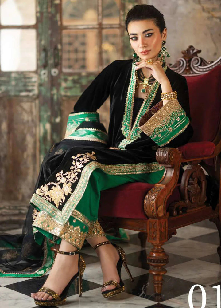 Zainab Chottani Embroidered Suit Unstitched 3 Piece ZC24V D-01 Vanya - Formal Collection