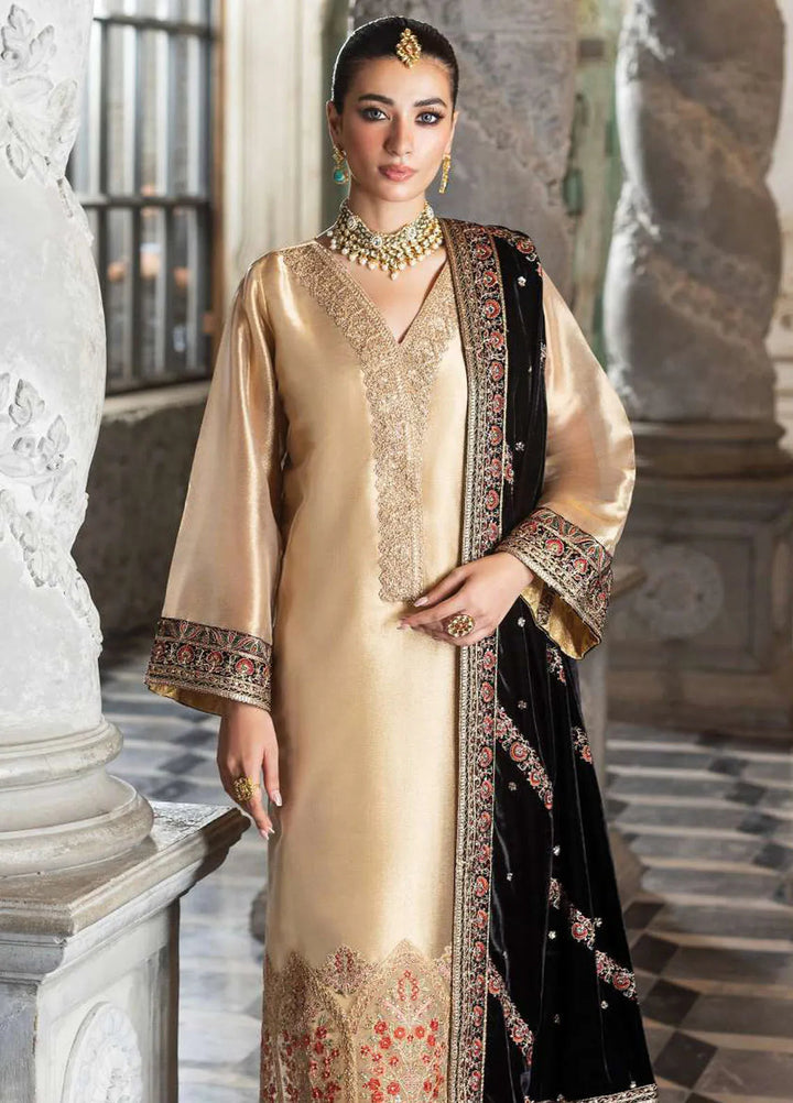 Zainab Chottani Embroidered Suit Unstitched 3 Piece ZC24V D-04 Minha - Formal Collection