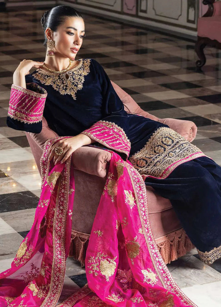 Zainab Chottani Embroidered Suit Unstitched 3 Piece ZC24V D-05 Tara - Formal Collection