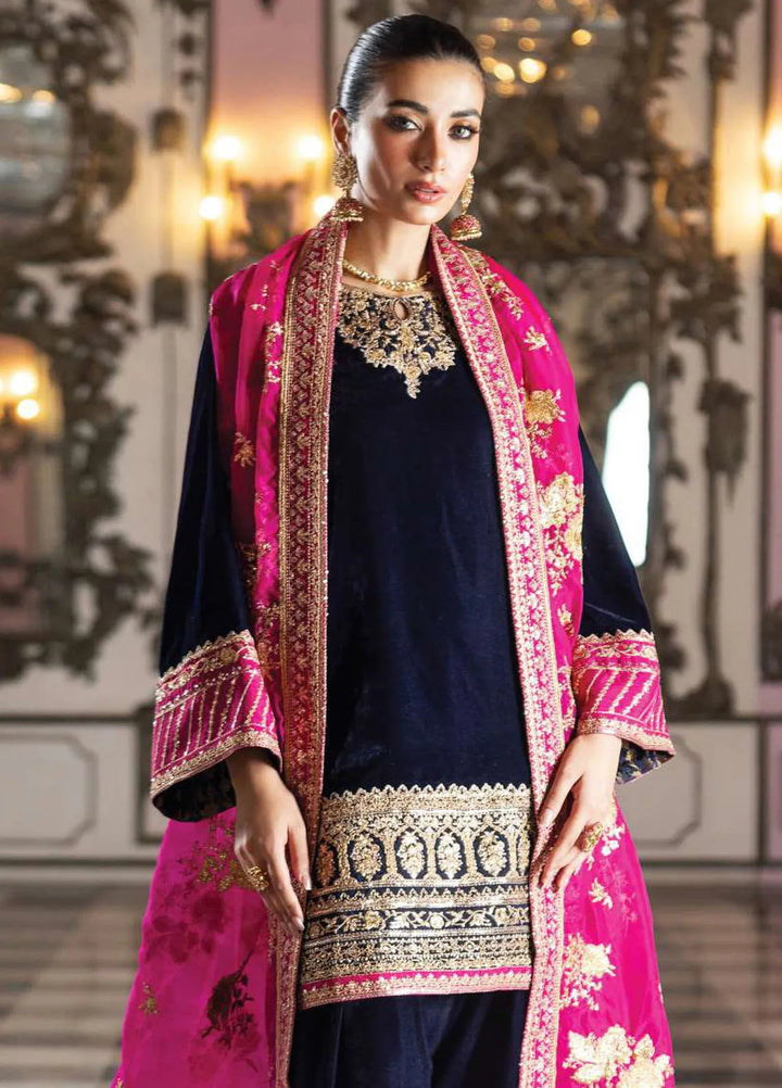 Zainab Chottani Embroidered Suit Unstitched 3 Piece ZC24V D-05 Tara - Formal Collection