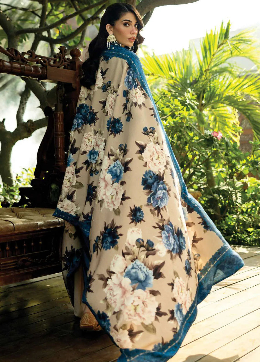 Zainab Chottani Embroidered Suit Unstitched 3 Piece ZC24WS D-01 Alayna - Winter Collection