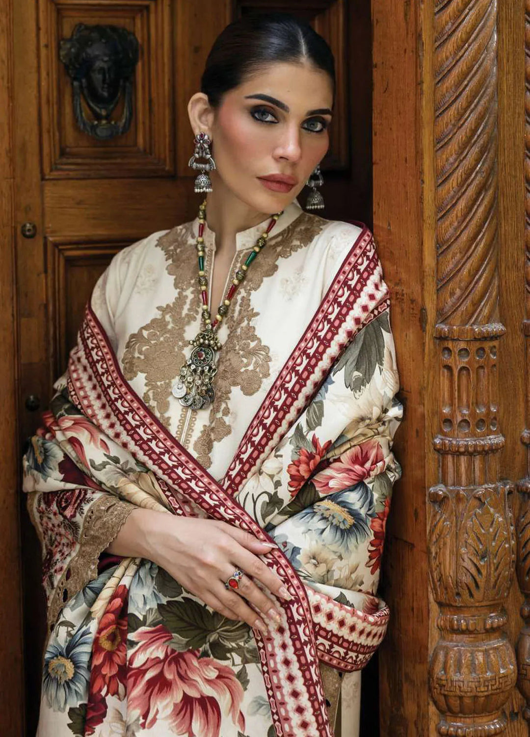 Zainab Chottani Embroidered Suit Unstitched 3 Piece ZC24WS D-03 Shyna - Winter Collection