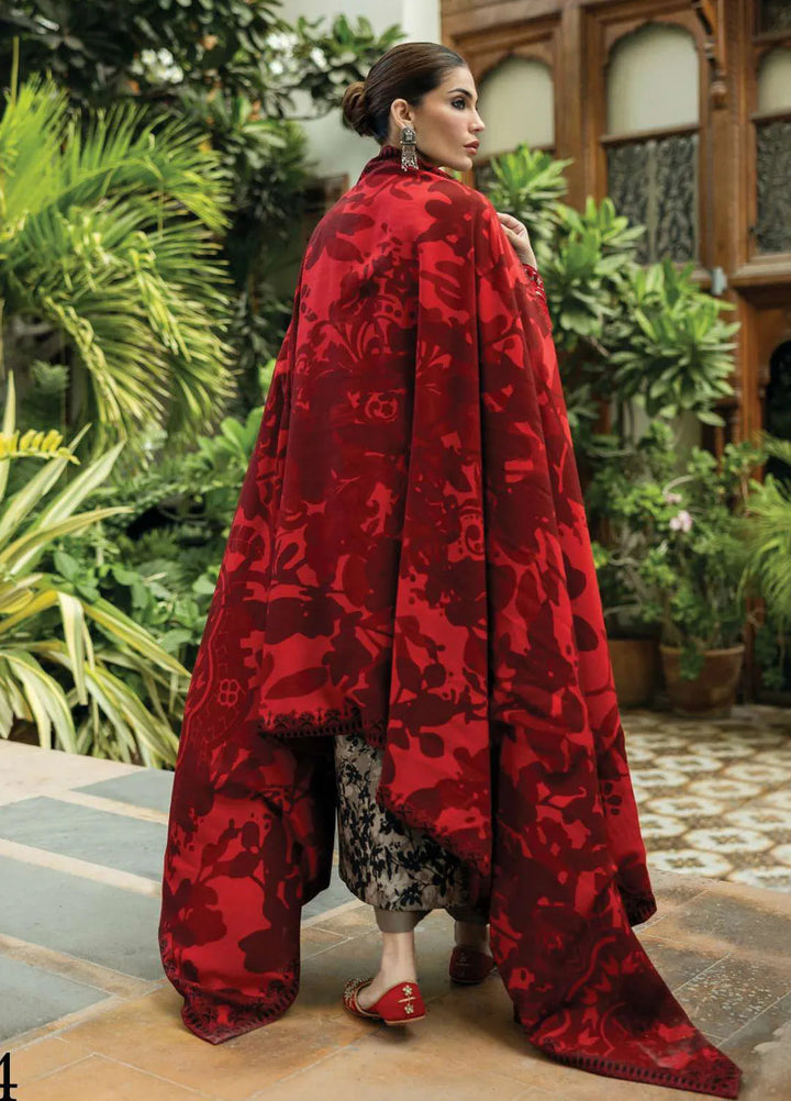 Zainab Chottani Embroidered Suit Unstitched 3 Piece ZC24WS D-04 Zemastan - Winter Collection