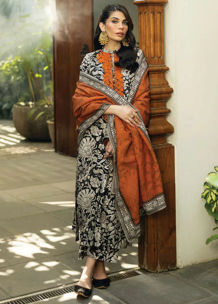 Zainab Chottani Embroidered Suit Unstitched 3 Piece ZC24WS D-06 Mysha - Winter Collection