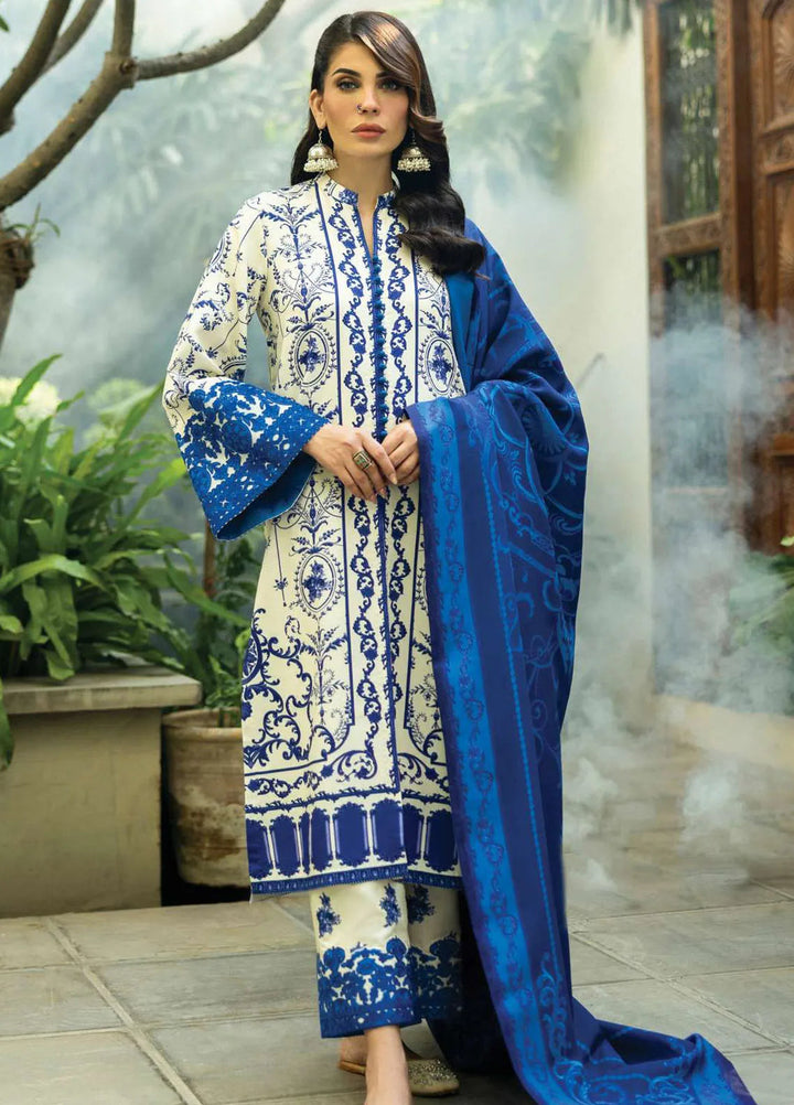 Zainab Chottani Embroidered Suit Unstitched 3 Piece ZC24WS D-07 Rania - Winter Collection