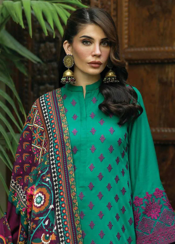 Zainab Chottani Embroidered Suit Unstitched 3 Piece ZC24WS D-08 Esha - Winter Collection