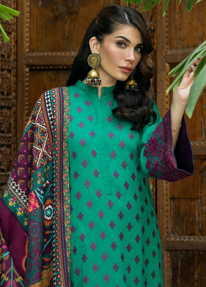 Zainab Chottani Embroidered Suit Unstitched 3 Piece ZC24WS D-08 Esha - Winter Collection