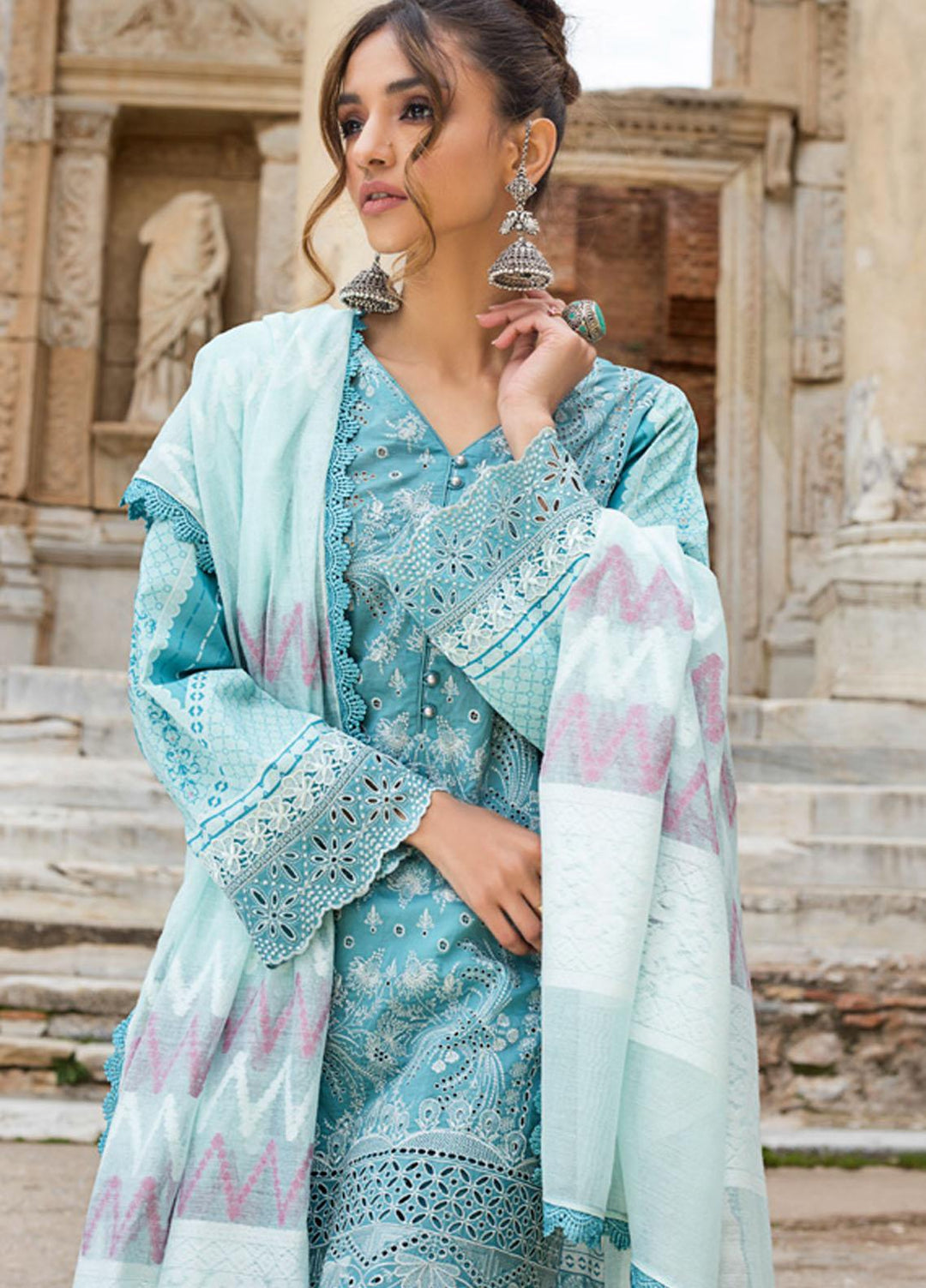 Zainab Chottani Embroidered Chikankari Suits Unstitched 3 Piece ZC21CK 4A Laalay - Luxury Collection