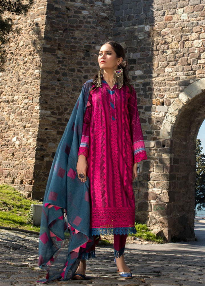 Zainab Chottani Embroidered Chikankari Suits Unstitched 3 Piece ZC21CK 5A Yildiz - Luxury Collection