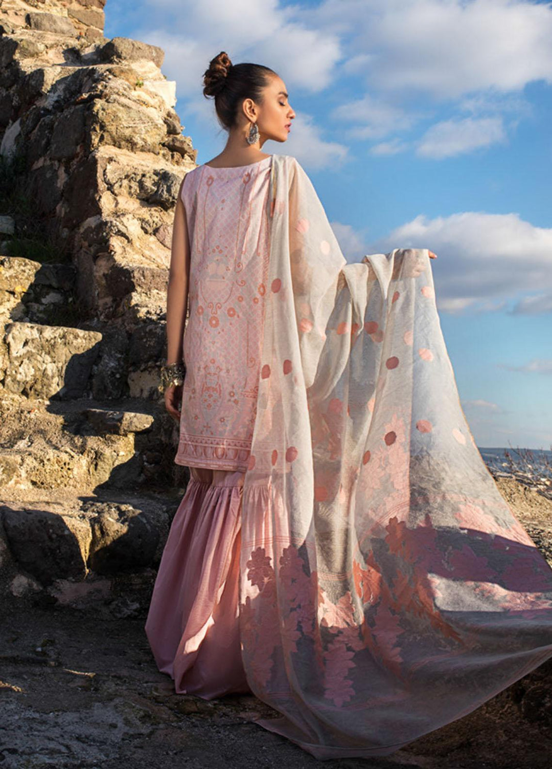 Zainab Chottani Embroidered Chikankari Suits Unstitched 3 Piece ZC21CK 6B Nermin - Luxury Collection