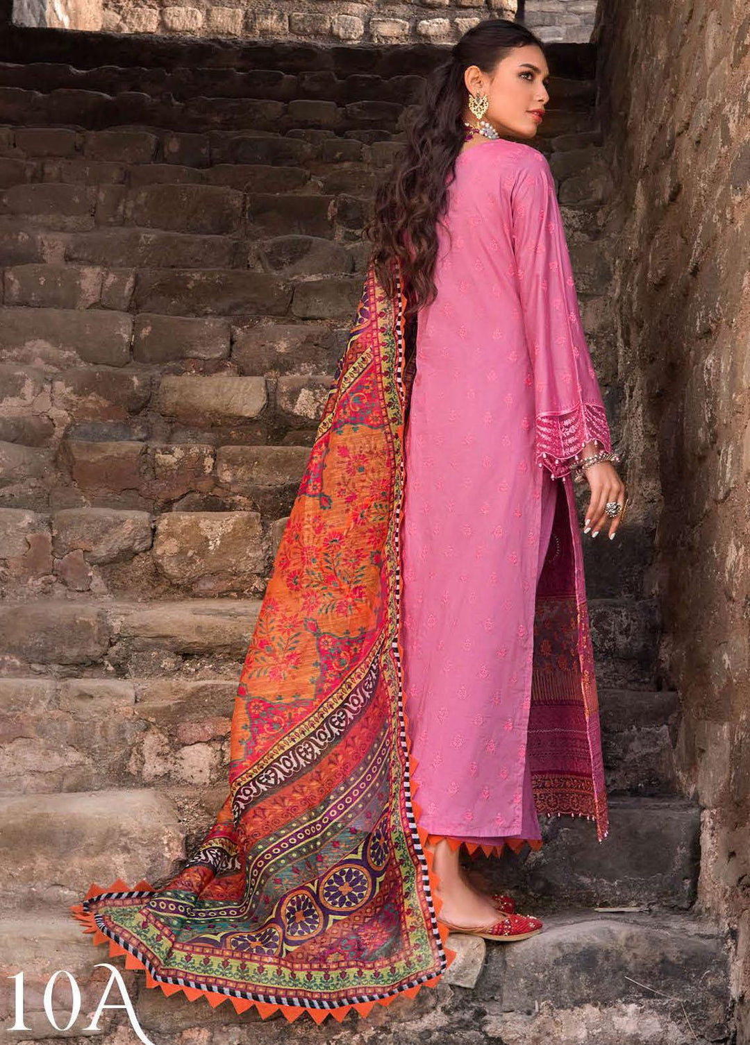 Zainab Chottani Embroidered Chikankari Suits Unstitched 3 Piece ZC22CK Inaya 10A - Luxury Collection