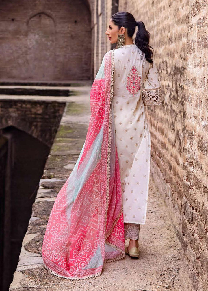 Zainab Chottani Embroidered Chikankari Suits Unstitched 3 Piece ZC22CK Jabeen 7A - Luxury Collection