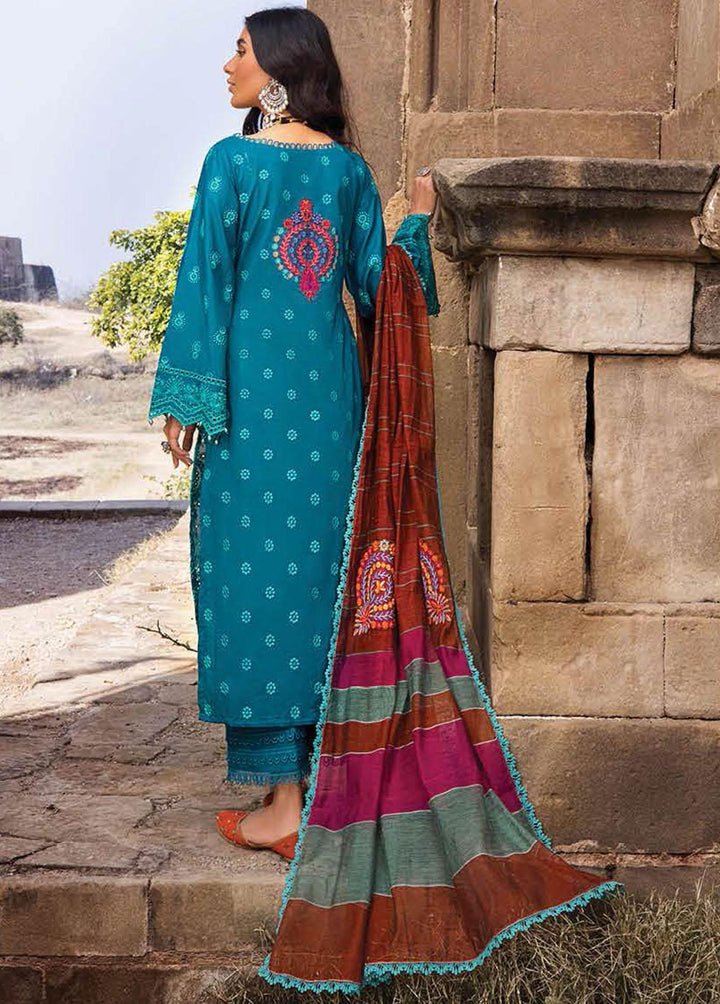 Zainab Chottani Embroidered Chikankari Suits Unstitched 3 Piece ZC22CK Vasl 2A - Luxury Collection