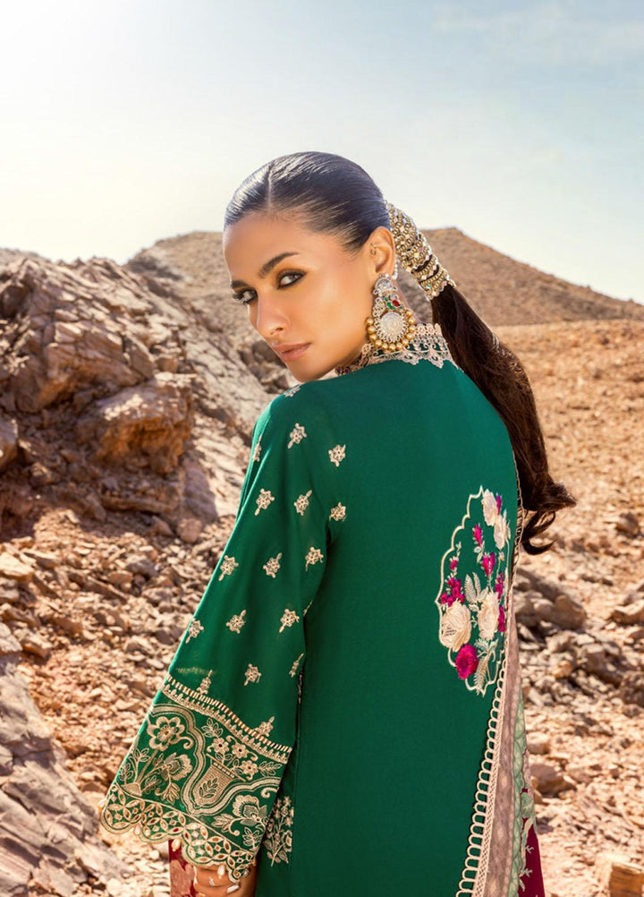 Zainab Chottani Embroidered Lawn Suits Unstitched 3 Piece ZARRA TUNN ZC23CHN 01-B - Luxury Lawn Collection