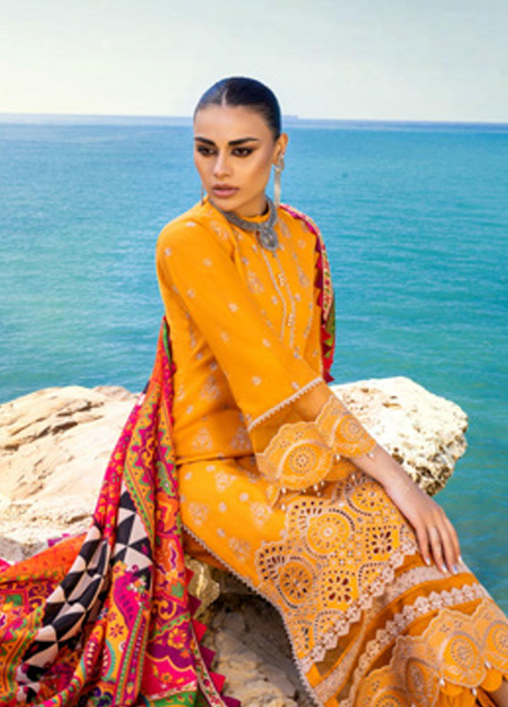 Zainab Chottani Embroidered Lawn Suits Unstitched 3 Piece GUNJAL ZC23CHN 03-A - Luxury Lawn Collection