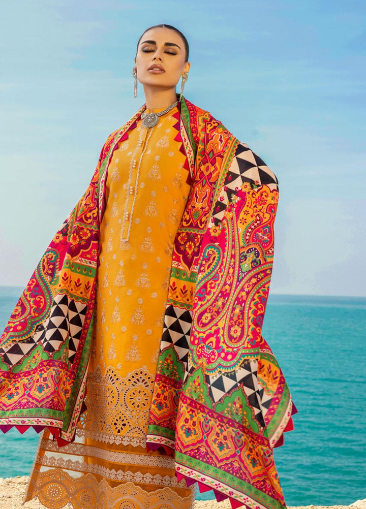Zainab Chottani Embroidered Lawn Suits Unstitched 3 Piece GUNJAL ZC23CHN 03-A - Luxury Lawn Collection