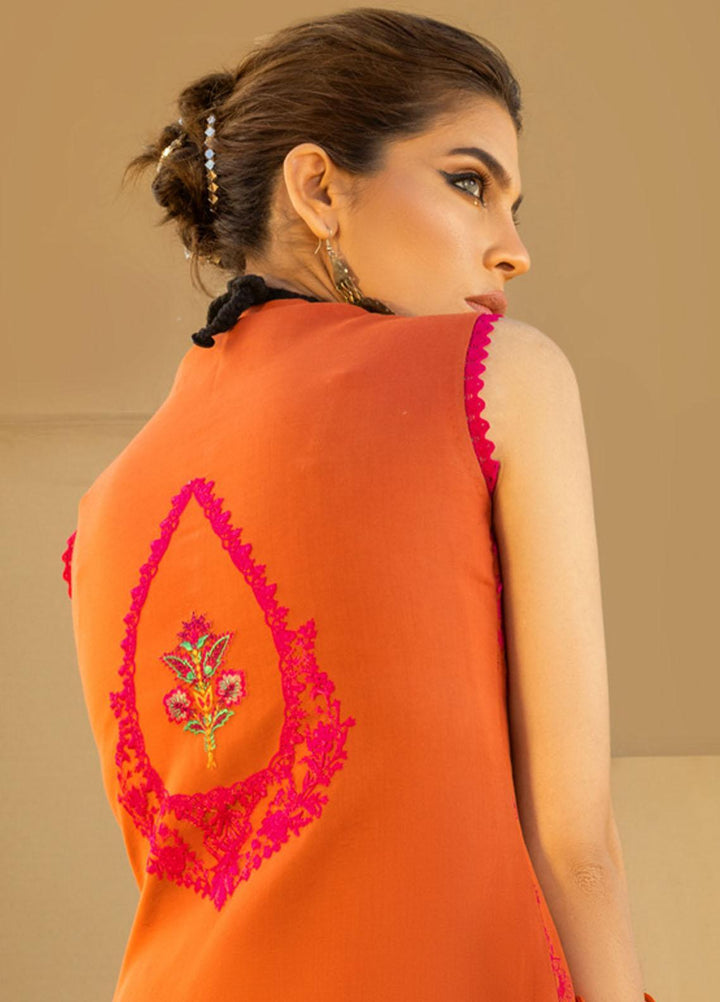 Zainab Chottani Embroidered Lawn Suits Unstitched 3 Piece GUNJAL ZC23CHN 03-B - Luxury Lawn Collection