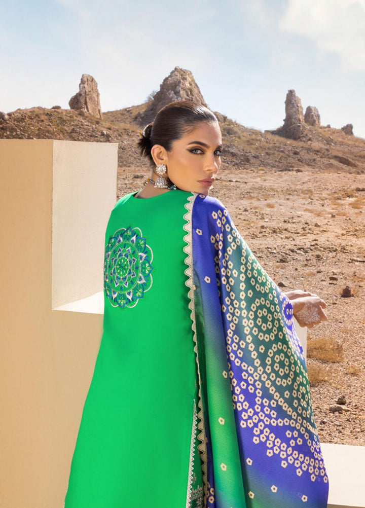 Zainab Chottani Embroidered Lawn Suits Unstitched 3 Piece CHUNARI ZC23CHN 05-A - Luxury Lawn Collection