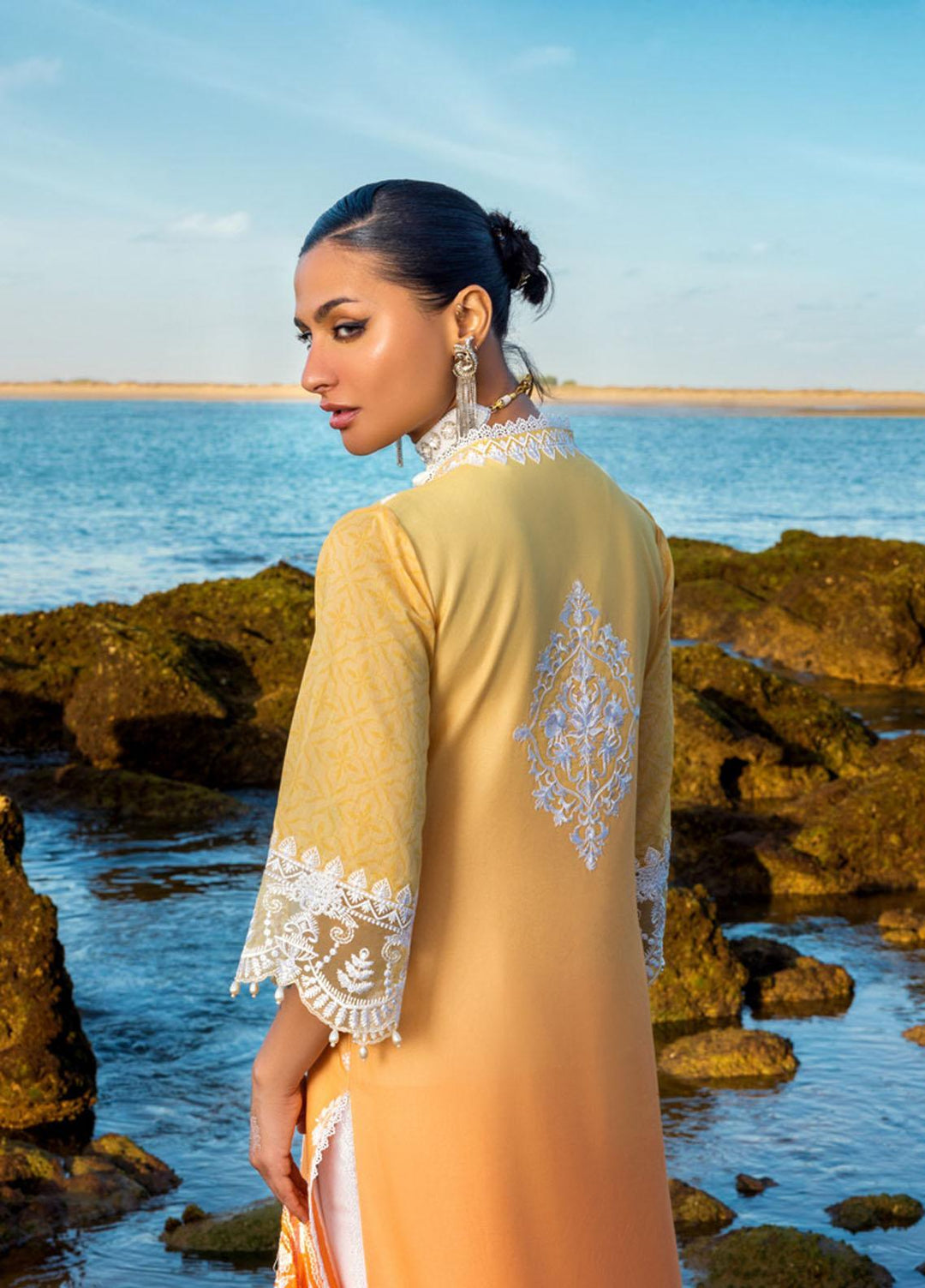 Zainab Chottani Embroidered Lawn Suits Unstitched 3 Piece AFSANA ZC23CHN 08-B - Luxury Lawn Collection