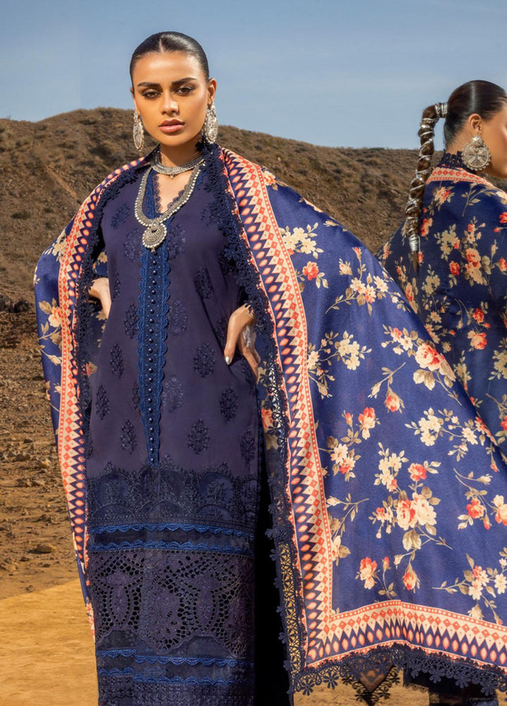 Zainab Chottani Embroidered Lawn Suits Unstitched 3 Piece MAAH EKAAN ZC23CHN 09-B - Luxury Lawn Collection