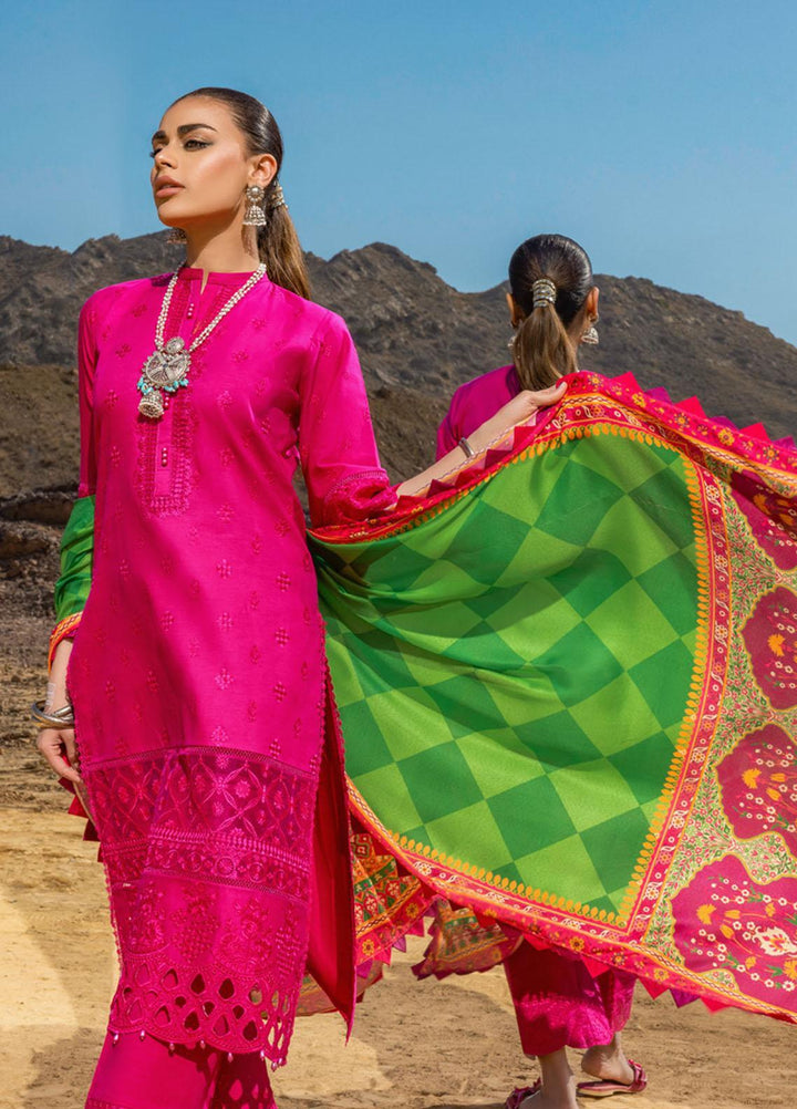 Zainab Chottani Embroidered Lawn Suits Unstitched 3 Piece LAALEN ZC23CHN 10-A - Luxury Lawn Collection