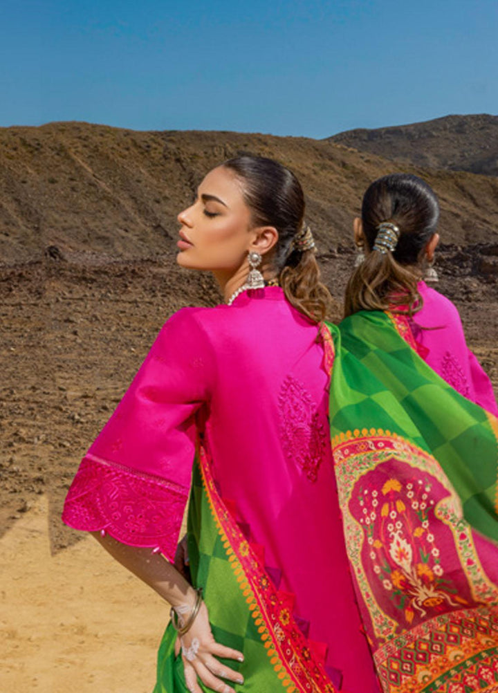 Zainab Chottani Embroidered Lawn Suits Unstitched 3 Piece LAALEN ZC23CHN 10-A - Luxury Lawn Collection