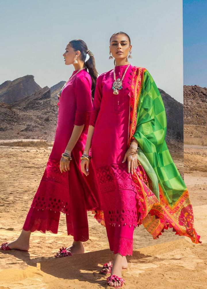 Zainab Chottani Embroidered Lawn Suits Unstitched 3 Piece LAALEN ZC23CHN 10-A - Luxury Lawn Collection