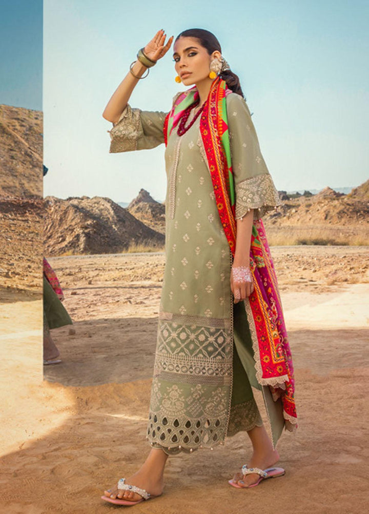 Zainab Chottani Embroidered Lawn Suits Unstitched 3 Piece LAALEN ZC23CHN 10-B - Luxury Lawn Collection