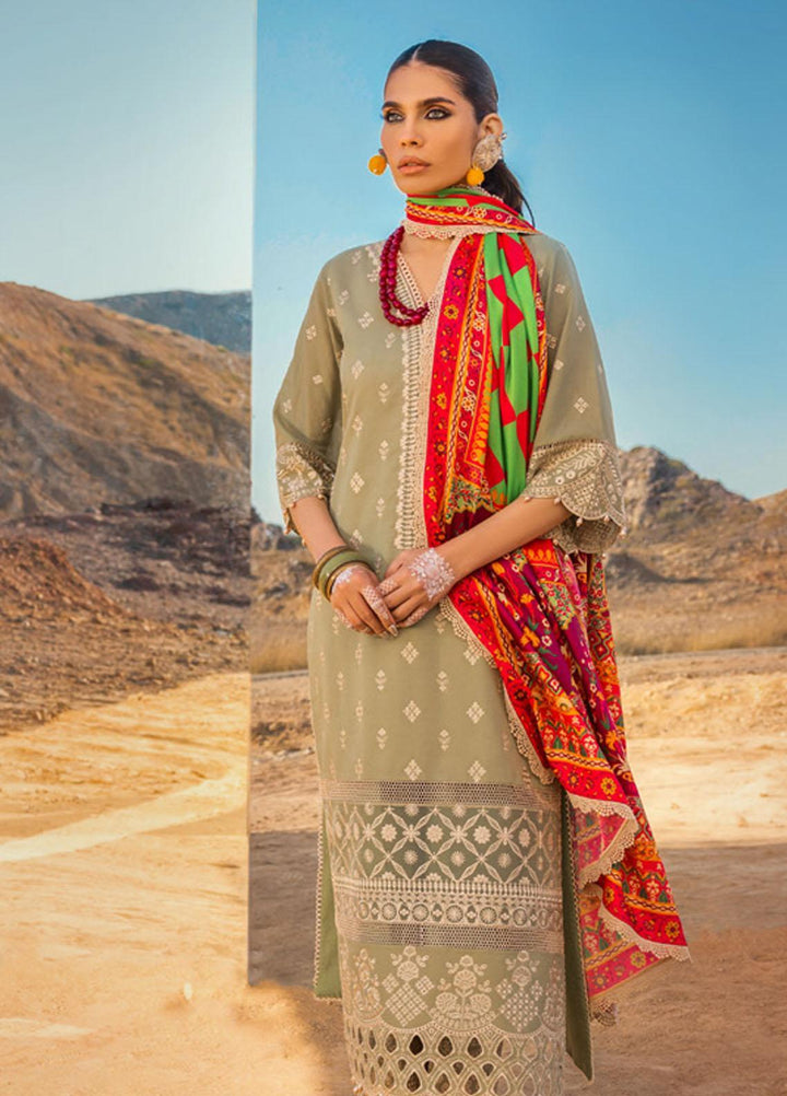 Zainab Chottani Embroidered Lawn Suits Unstitched 3 Piece LAALEN ZC23CHN 10-B - Luxury Lawn Collection